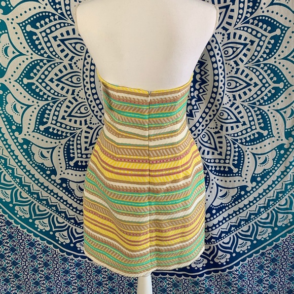 Multi-Colored Strapless Dress - Picture 2 of 3